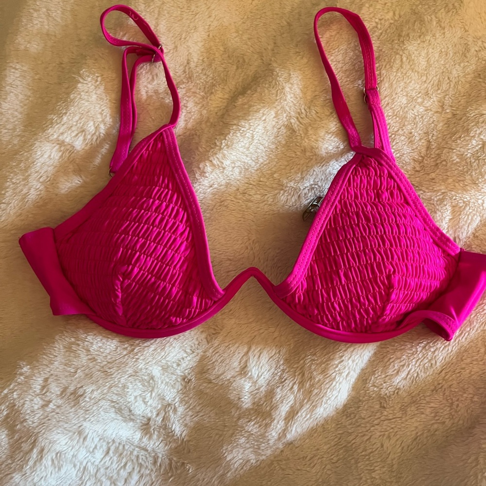 Pink Women's Bikini top
